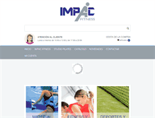 Tablet Screenshot of impacfitness.com